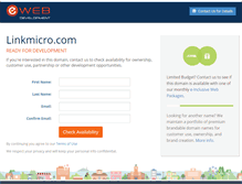 Tablet Screenshot of linkmicro.com